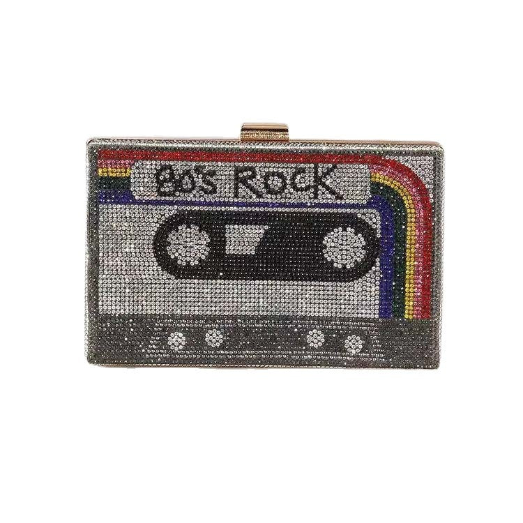Bling Retro Old School Cassette Tape Bag