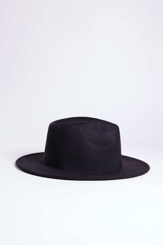 FAUX SUEDE GATSBY STYLE FEDORA HAT