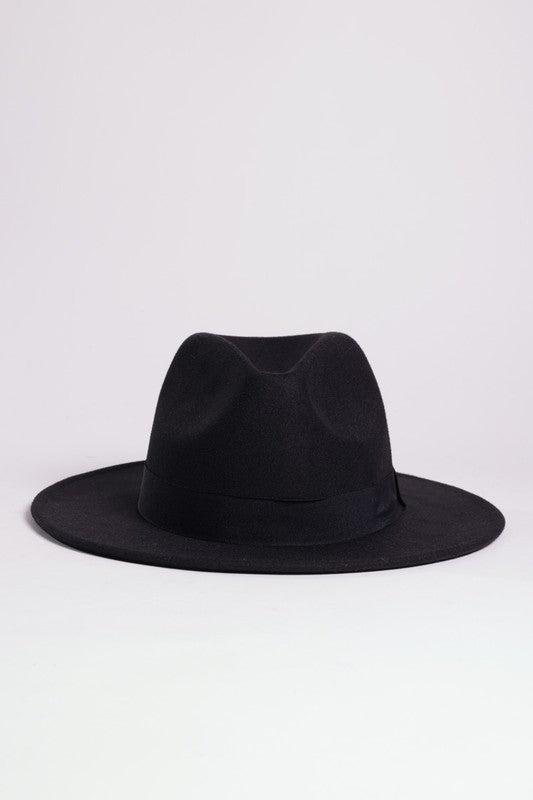 FAUX SUEDE GATSBY STYLE FEDORA HAT