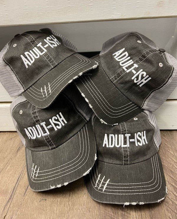 Adult-ish Embroidered Trucker Hat