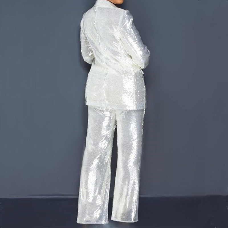 Boss up Slim-fit Sequins Suit