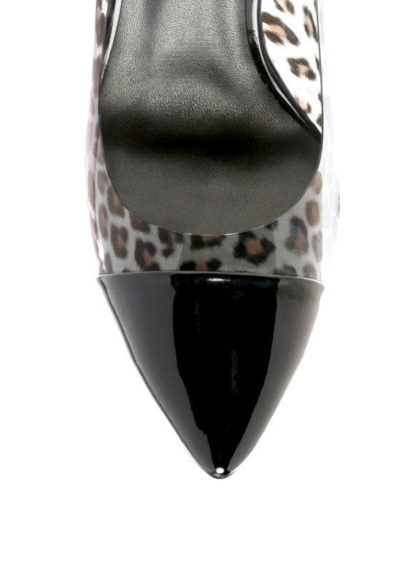 Transparent Patent Leather Pumps