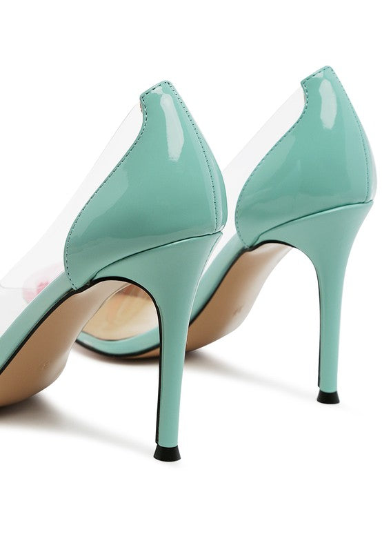 Transparent Patent Leather Pumps