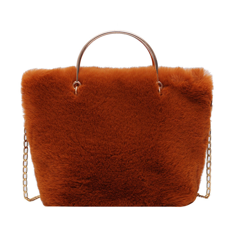 Shoulder Plush Tote Bag