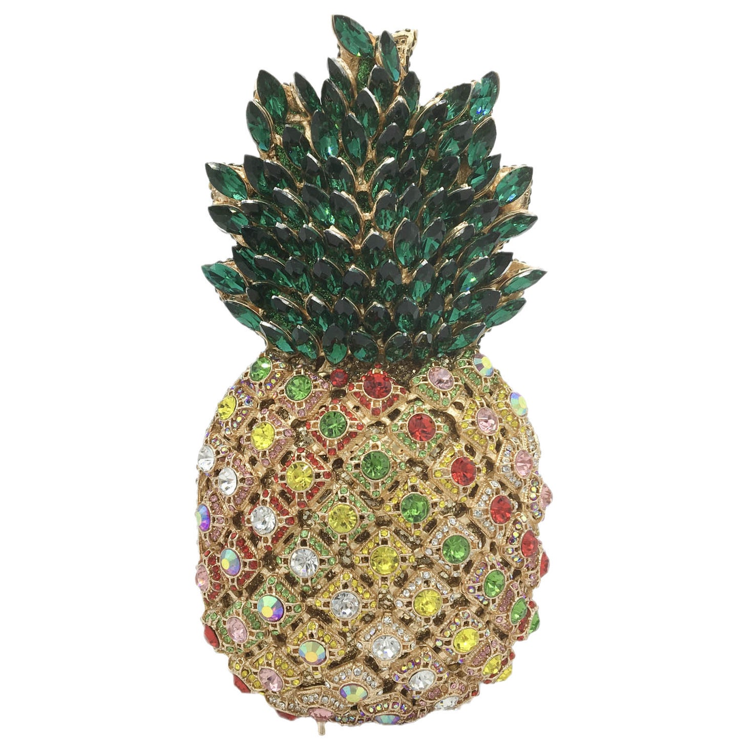 Pineapple Rhinestone Banquet  Evening Clutch