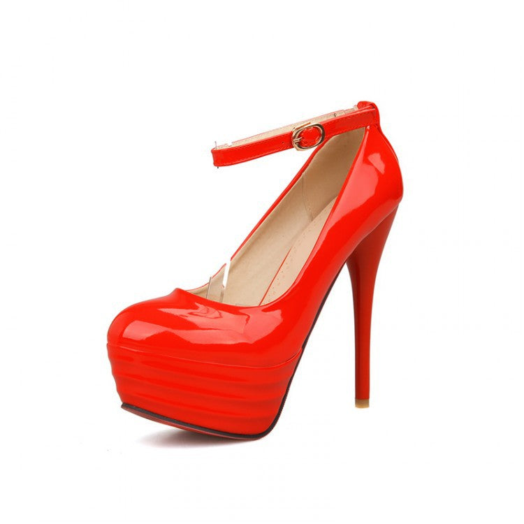 Glossy Platform High Heels