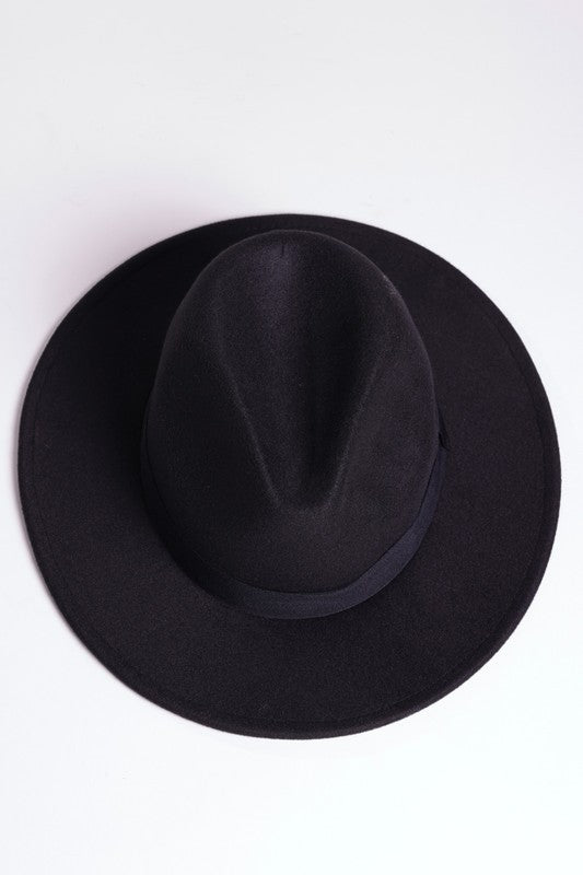 FAUX SUEDE GATSBY STYLE FEDORA HAT
