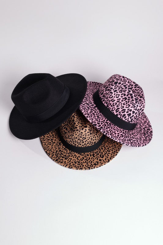 FAUX SUEDE GATSBY STYLE FEDORA HAT