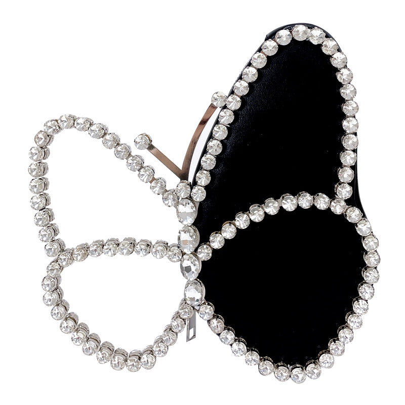 Butterfly Rhinestone Lady Handbag