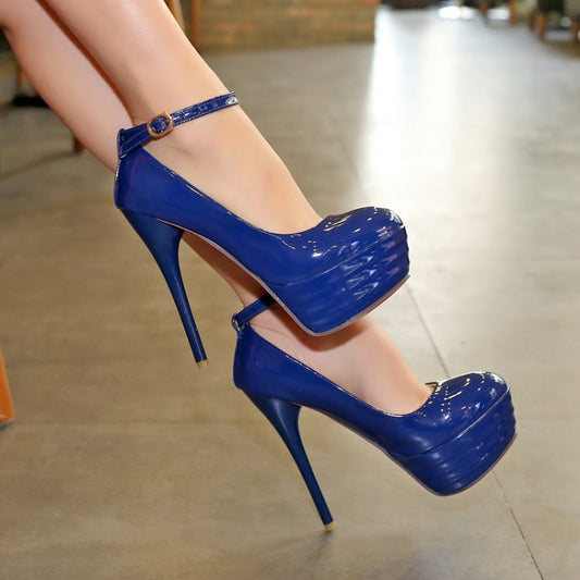 Glossy Platform High Heels