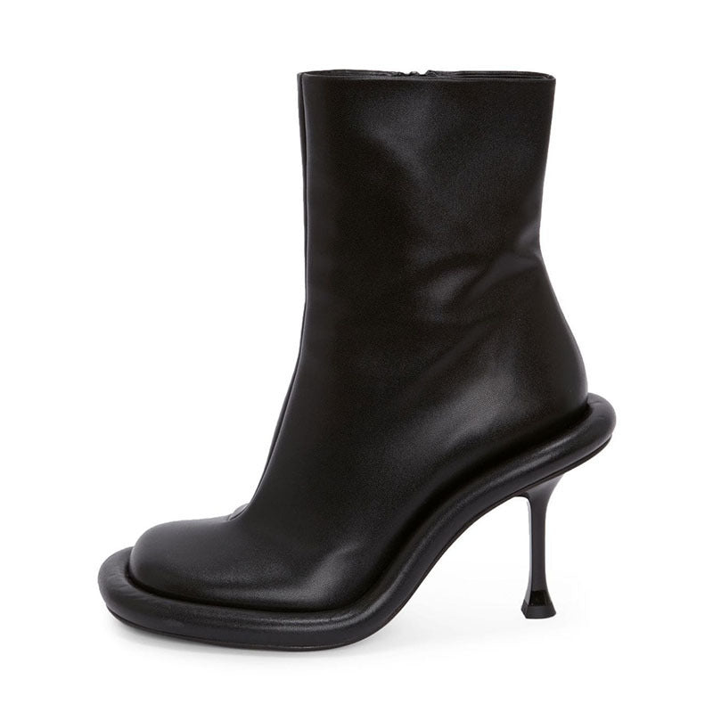 Round Toe High Heels Boots