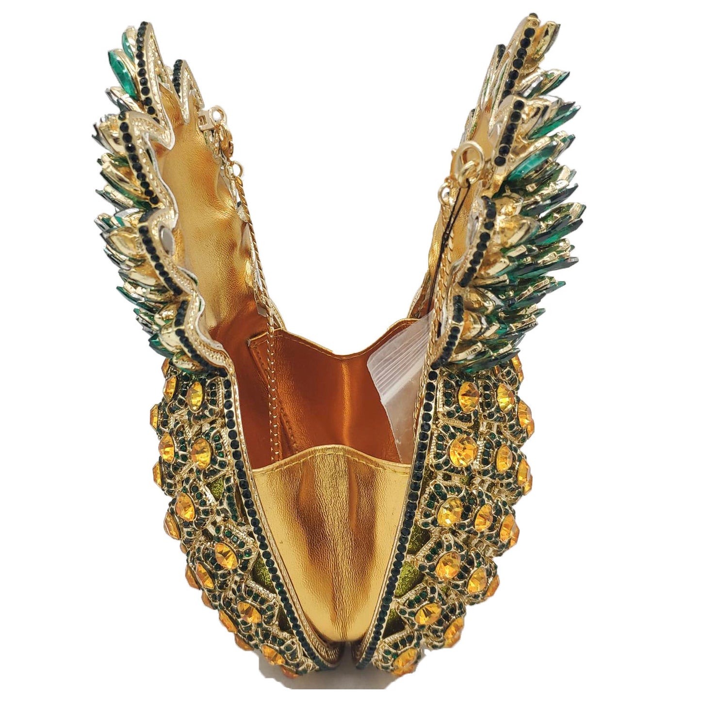 Pineapple Rhinestone Banquet  Evening Clutch