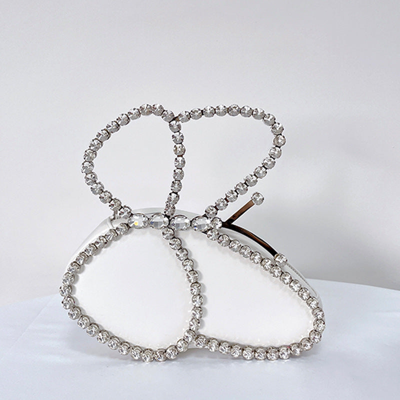 Butterfly Rhinestone Lady Handbag