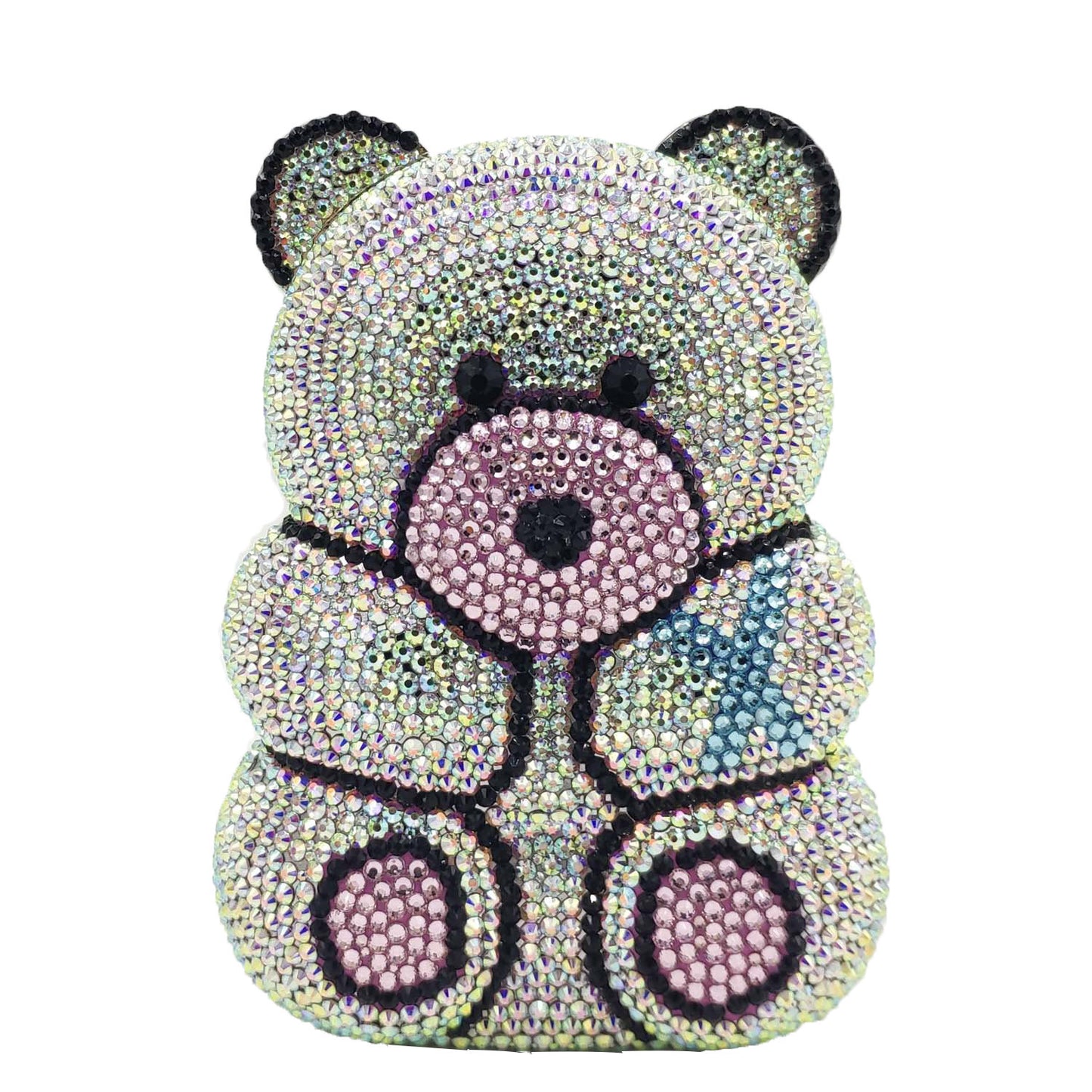 Fashion Simple Bear Shape Party Rhinestone  Bag