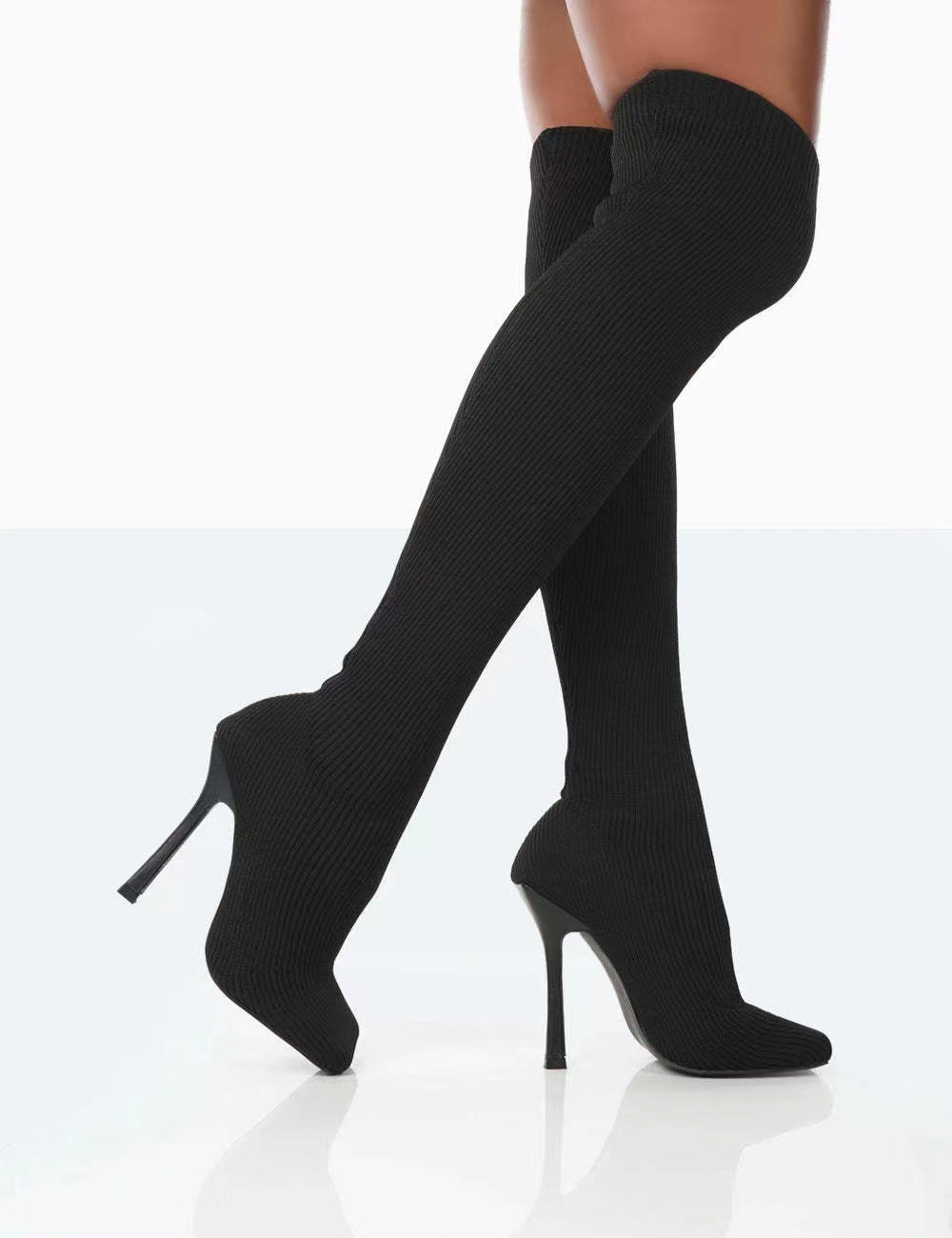 Fitted  Knee Long Boots
