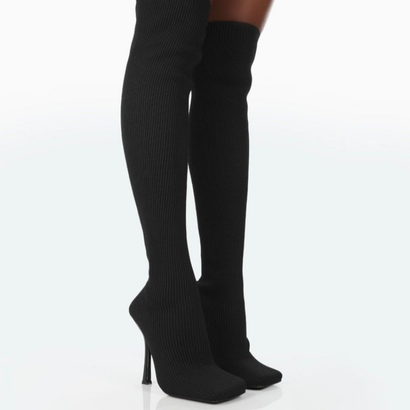 Fitted  Knee Long Boots