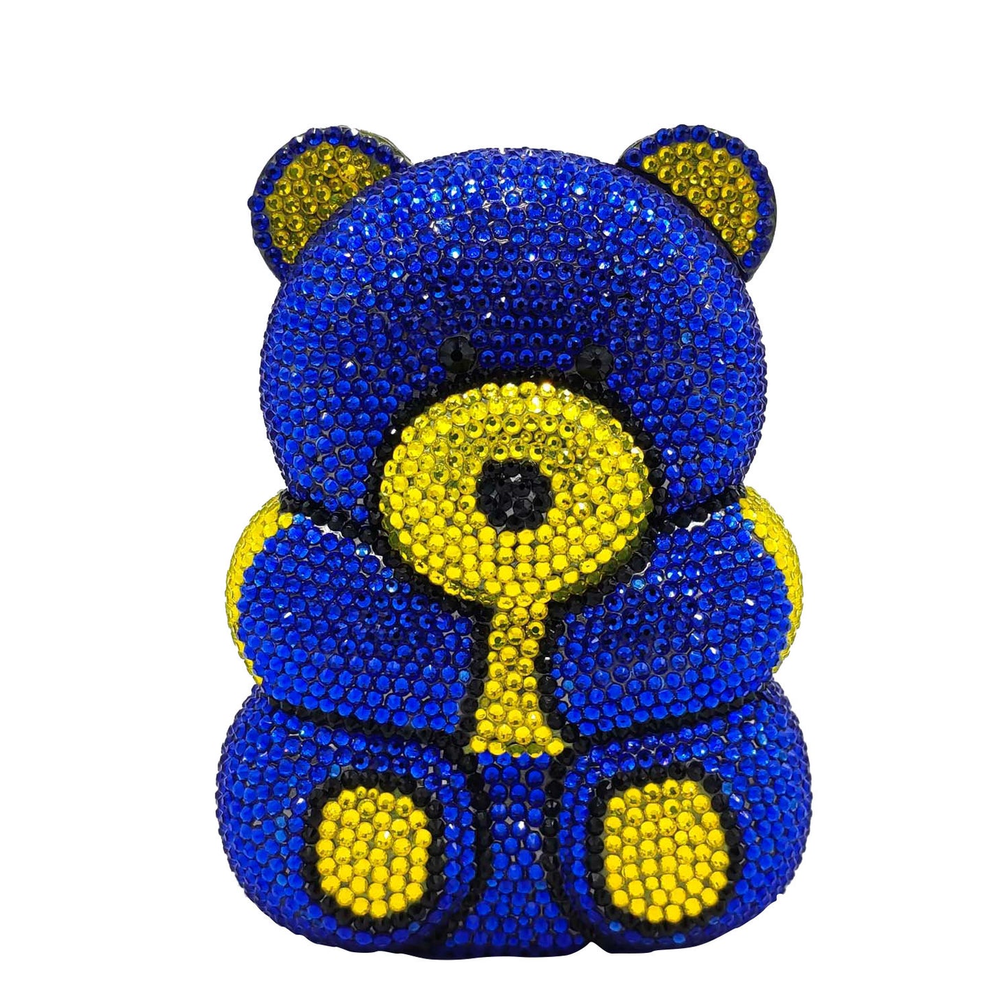 Fashion Simple Bear Shape Party Rhinestone  Bag