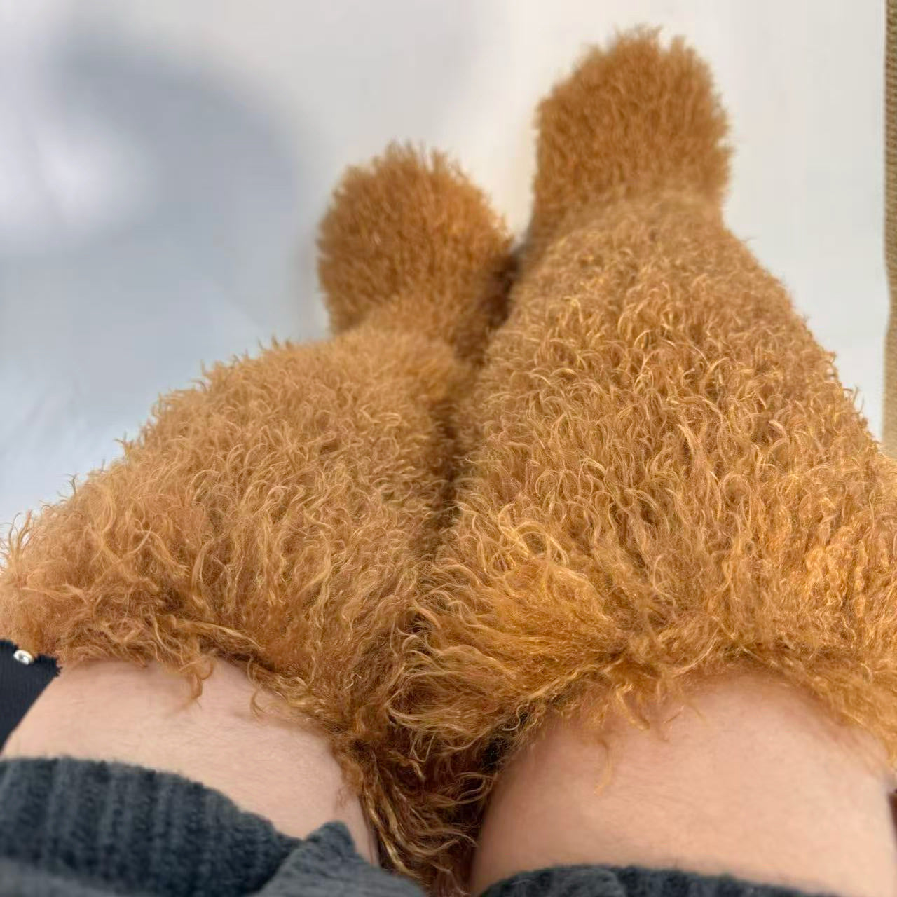 72cm Thigh-high furry Boots For Fall And Winter