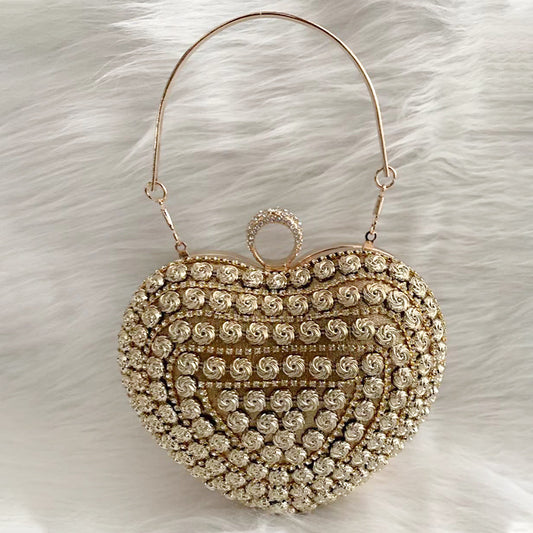 Love Handbag Diamond Dinner Bag