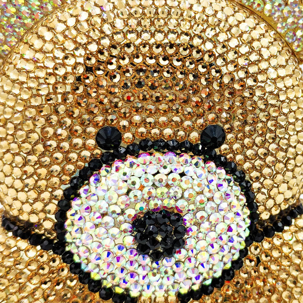 Fashion Simple Bear Shape Party Rhinestone  Bag