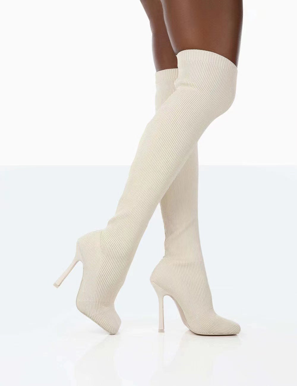 Fitted  Knee Long Boots