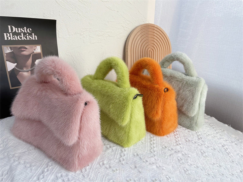 Mink Fur Clutch Purse