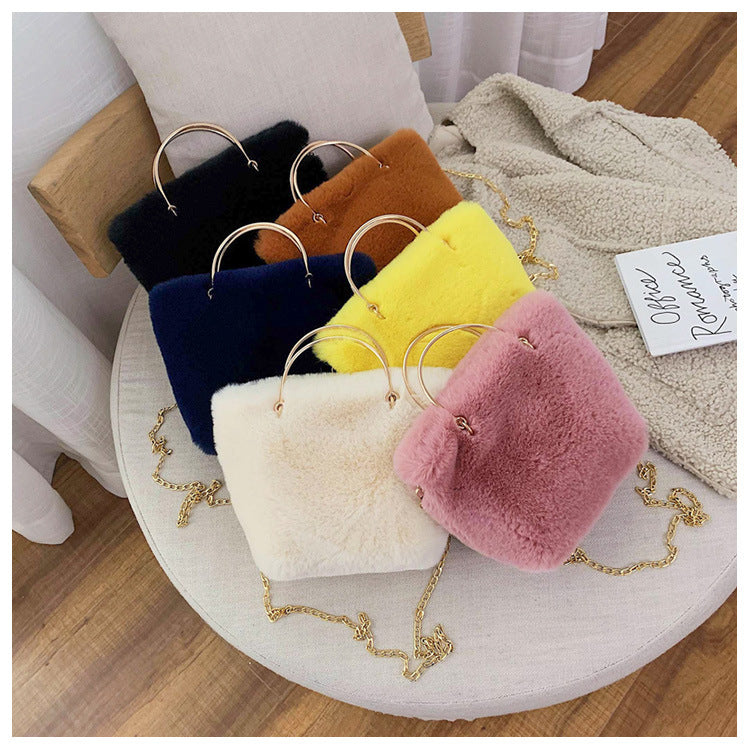 Shoulder Plush Tote Bag