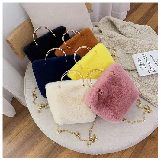 Shoulder Plush Tote Bag