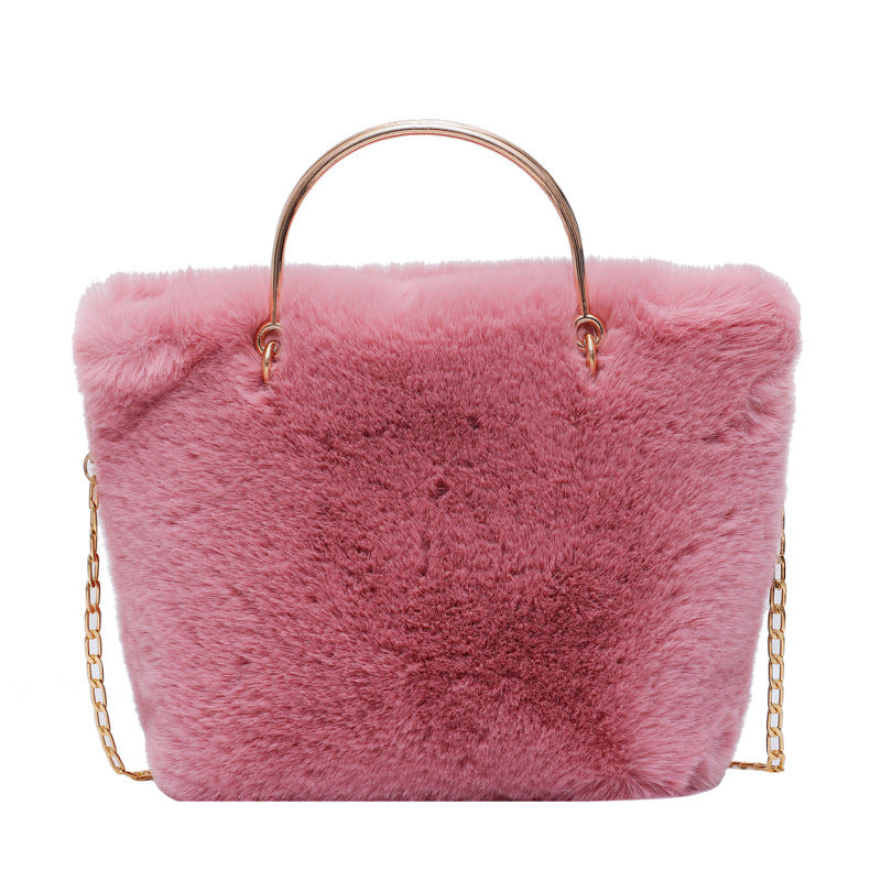 Shoulder Plush Tote Bag