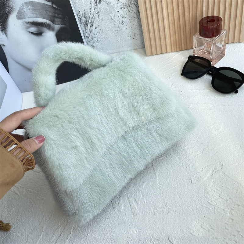 Mink Fur Clutch Purse