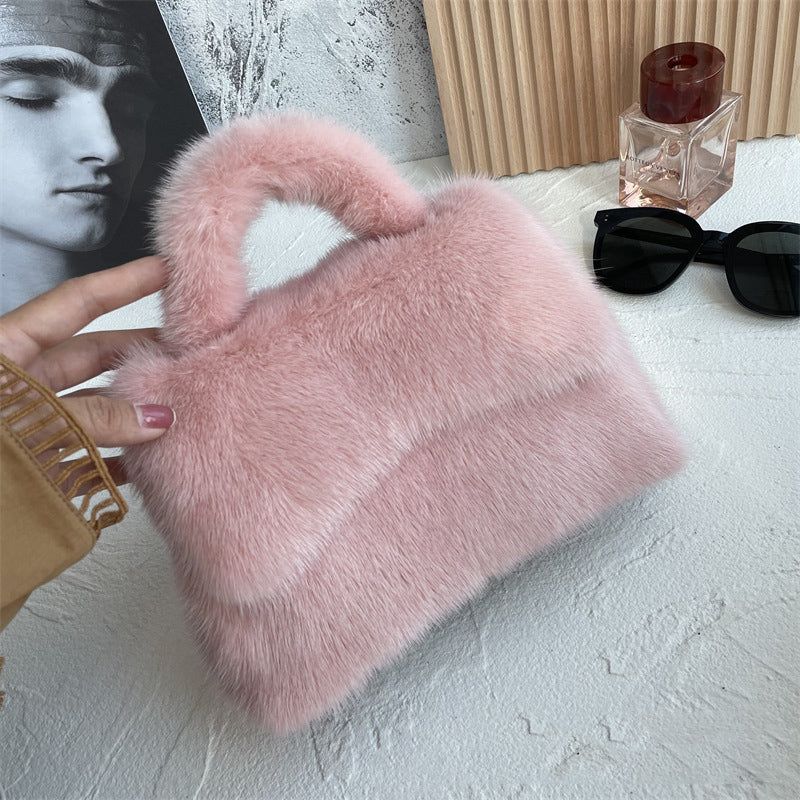 Mink Fur Clutch Purse